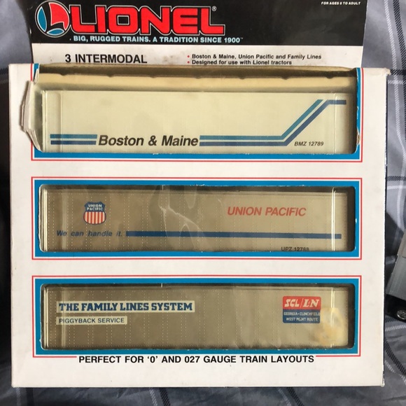 Lionel- tofc- with three (3) intermodal trailers - Picture 4 of 6